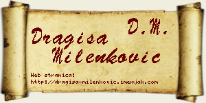 Dragiša Milenković vizit kartica